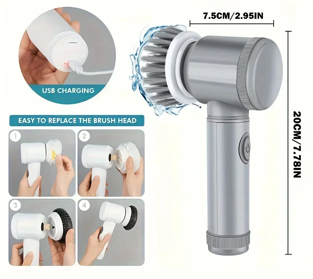Rotating Electric Scrubber