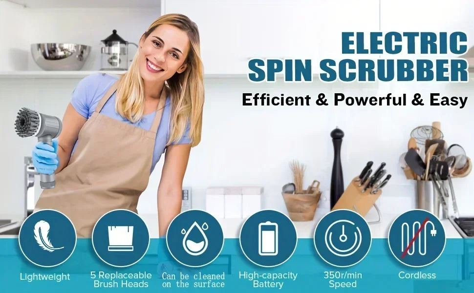 Rotating Electric Scrubber