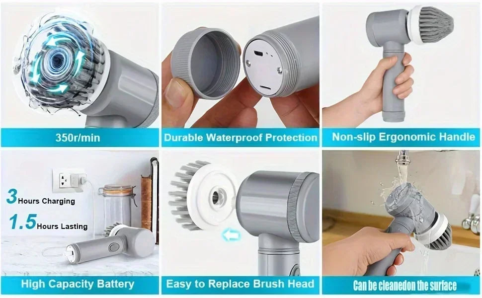 Rotating Electric Scrubber